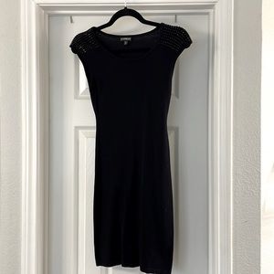 Black Fitted Holiday Dress